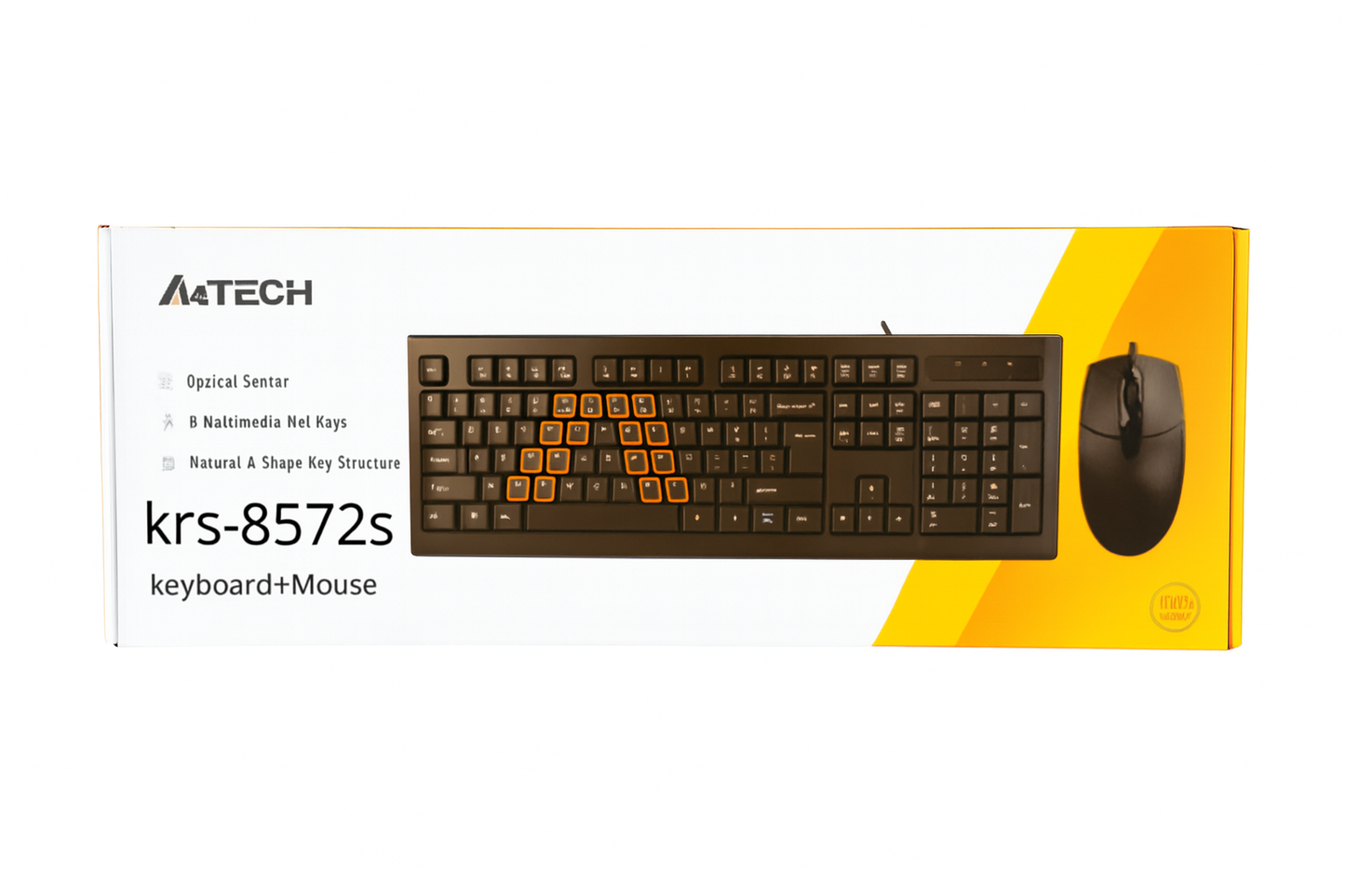 A4TECH Keyboard+Mouse Combo KRS-8572S-Black (USB)