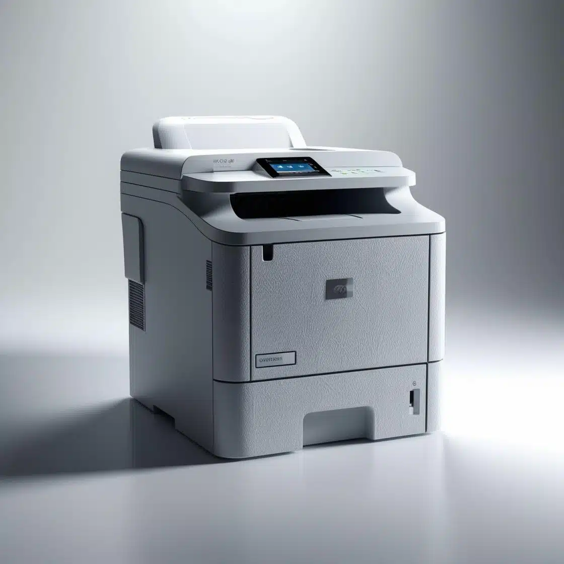 One printer , white background