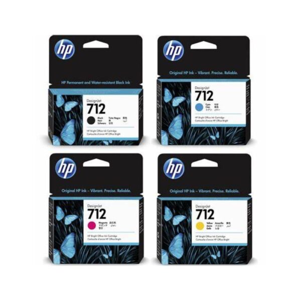خراطيش طباعة إنك جيت أصليه HP 712 ORIGINAL INK SET