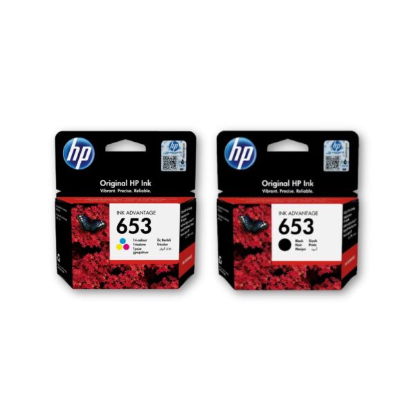 خراطيش طباعة إنك جيت أصليه HP 653 ORIGINAL INK SET