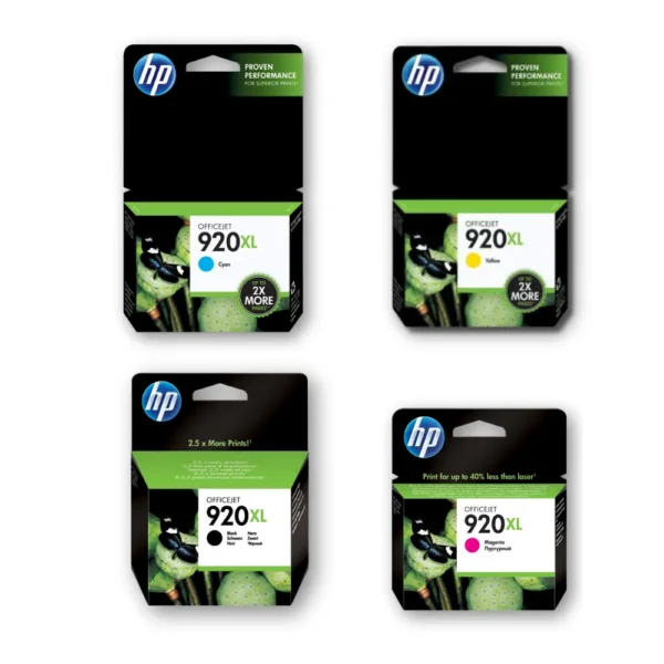 خراطيش طباعة إنك جيت أصليه HP 920XL ORIGINAL INK SET